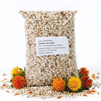 Safflower seeds (Carthamus tinctorius) - 0.5 kg