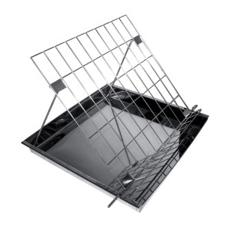 Stainless steel uncapping tray - type U
