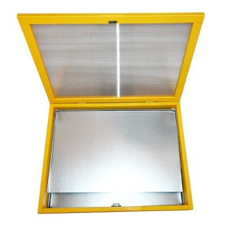 Galvanized solar wax melter for 2 frames