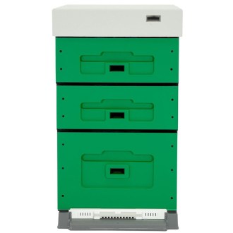 Dadant Blatt OPTIMA beehive, varnished (GREEN), disassembled 10 frames