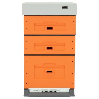 Dadant Blatt OPTIMA Beehive, varnished (ORANGE), disassembled 10 frames