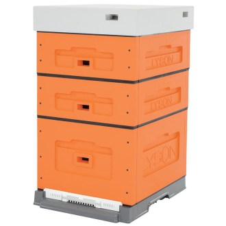 Dadant Blatt OPTIMA Beehive, varnished (ORANGE), disassembled 10 frames