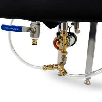 Wax melter with frame cleaner