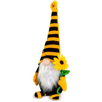 Plush Bee Dwarf 38 cm – BienoSpass with Full Beard
