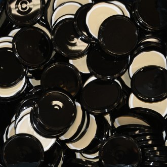 Twist-off lid for jar TO 82 - RBS - black - 700 pcs - full box