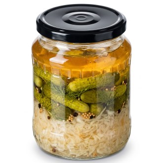 Twist-off lid for jar TO 82 - RBS - black - 700 pcs - full box