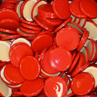 Twist-off lid for jar TO 82 - RBS - red - 700 pcs - full box