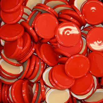 Twist-off lid for jar TO 82 - RBS - red - 700 pcs - full box