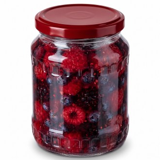 Twist-off lid for jar TO 82 - RBS - red - 700 pcs - full box