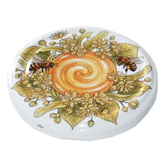 Twist-off lid TO 82 - Bees, linden and honey 700 pcs - full box - HOJ1