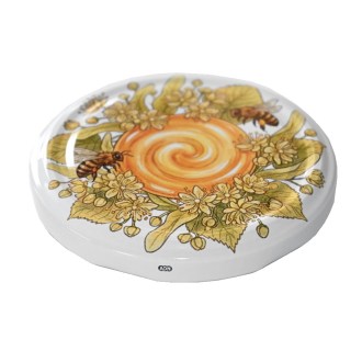 Twist-off lid TO 82 - Bees, linden and honey 700 pcs - full box - HOJ1
