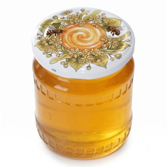 Twist-off lid TO 82 - Bees, linden and honey 700 pcs - full box - HOJ1
