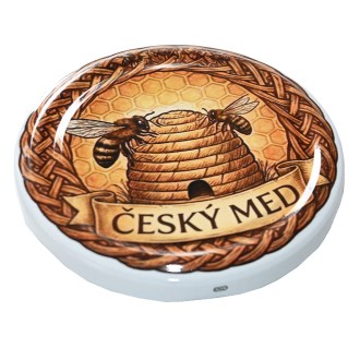 Twist-off lid TO 82 - Czech honey and skep - HOJ3