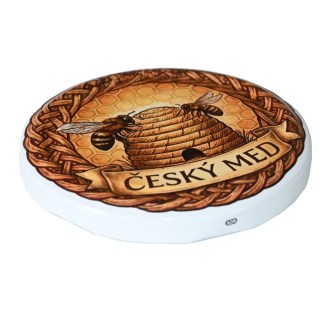 Twist-off lid TO 82 - Czech honey and skep - HOJ3