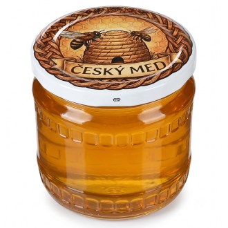 Twist-off lid TO 82 - Czech honey and skep - HOJ3