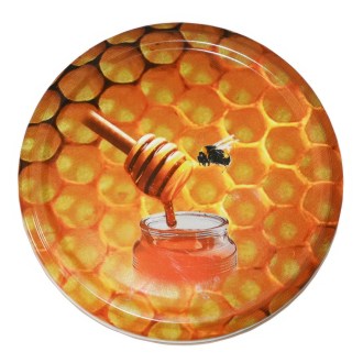 Jar lid TO 82 - pattern M08 - lemon balm