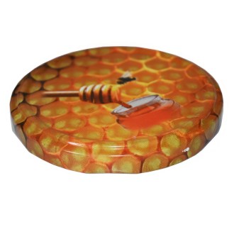 Jar lid TO 82 - pattern M08 - lemon balm