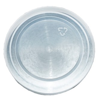 Plastic cap on 4 l glass - fully