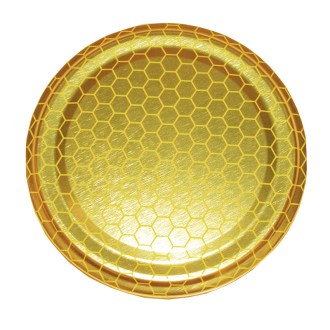 Lid - gold with honeycomb