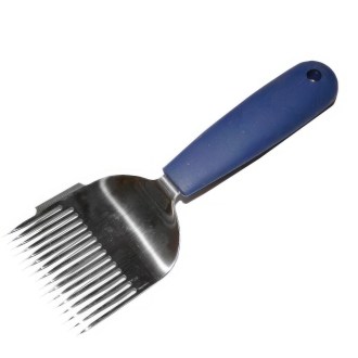Stainless steel uncapping fork, 16 needles