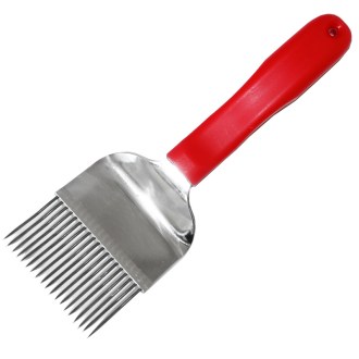 Stainless steel uncapping fork, 19 needles