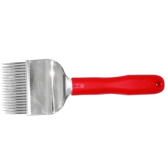 Stainless steel uncapping fork, 19 needles