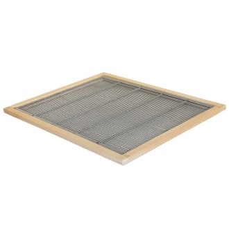 Metal queen excluder Zander and DNM 478 x 378 mm in wooden frame - D