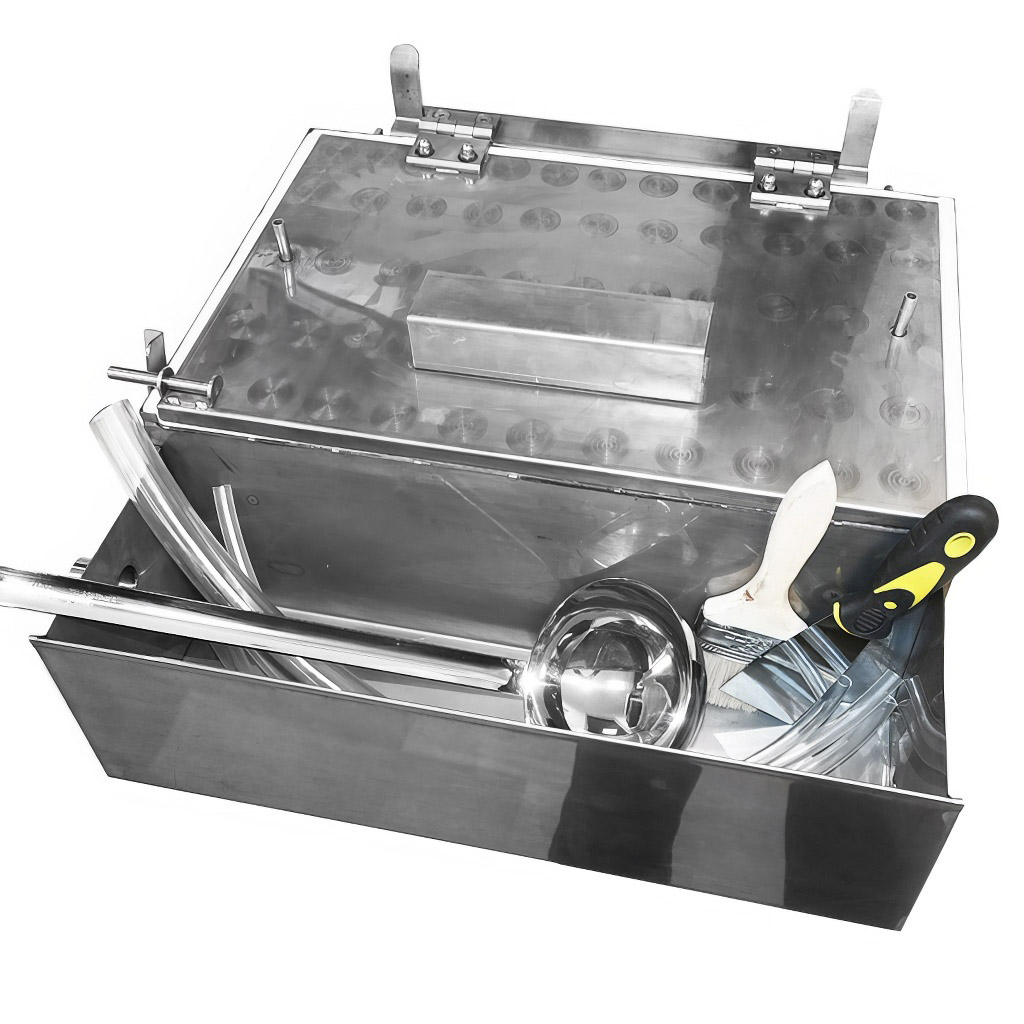 Manual foundation press - water cooled - 420 x 205 mm