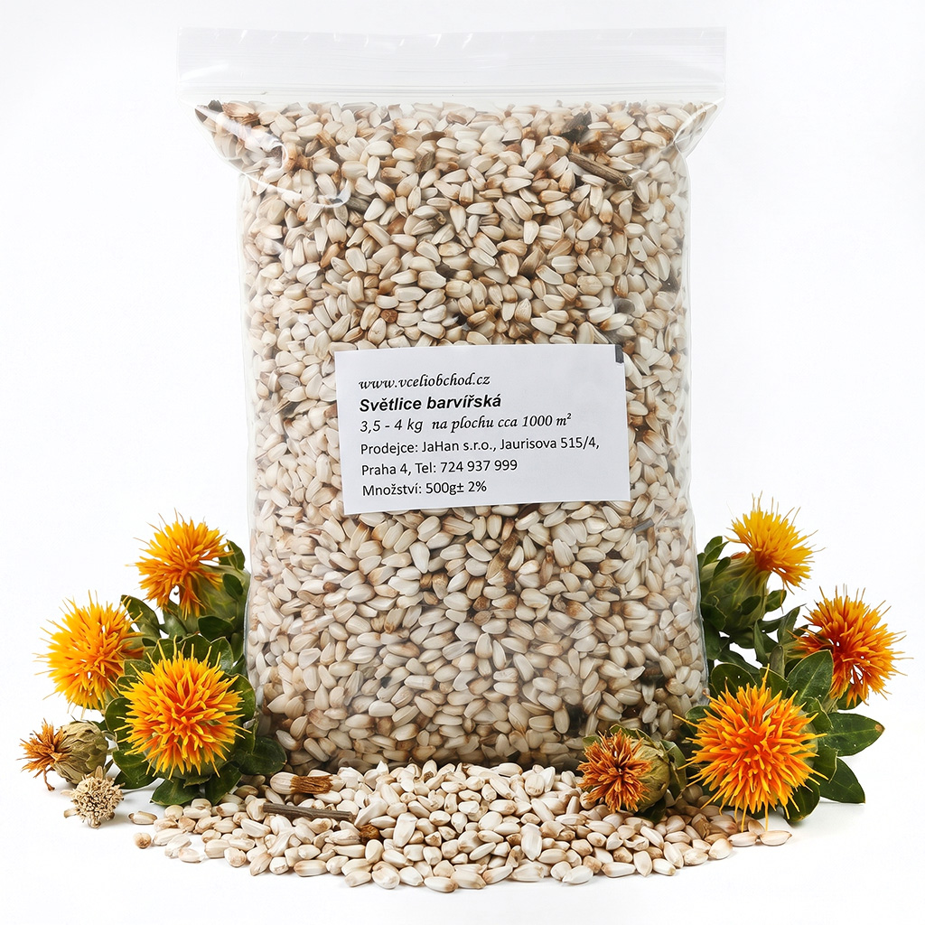 Safflower seeds (Carthamus tinctorius) - 0.5 kg