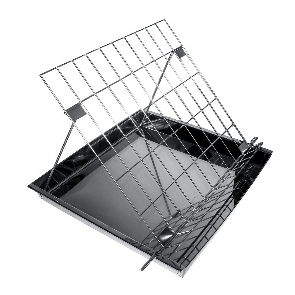Stainless steel uncapping tray - type U