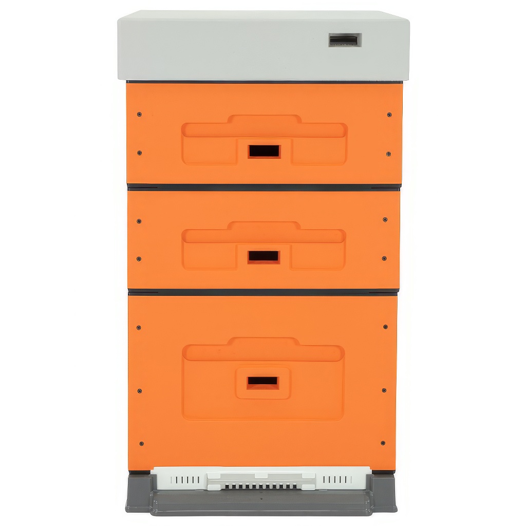 Dadant Blatt OPTIMA Beehive, varnished (ORANGE), disassembled 10 frames