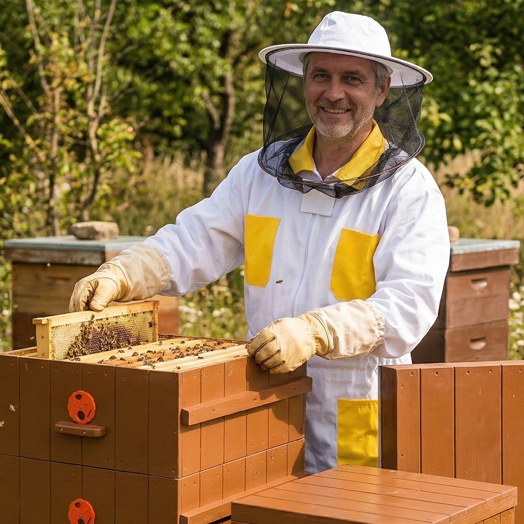 Beekeeping jacket with hat, sizes: 48–68