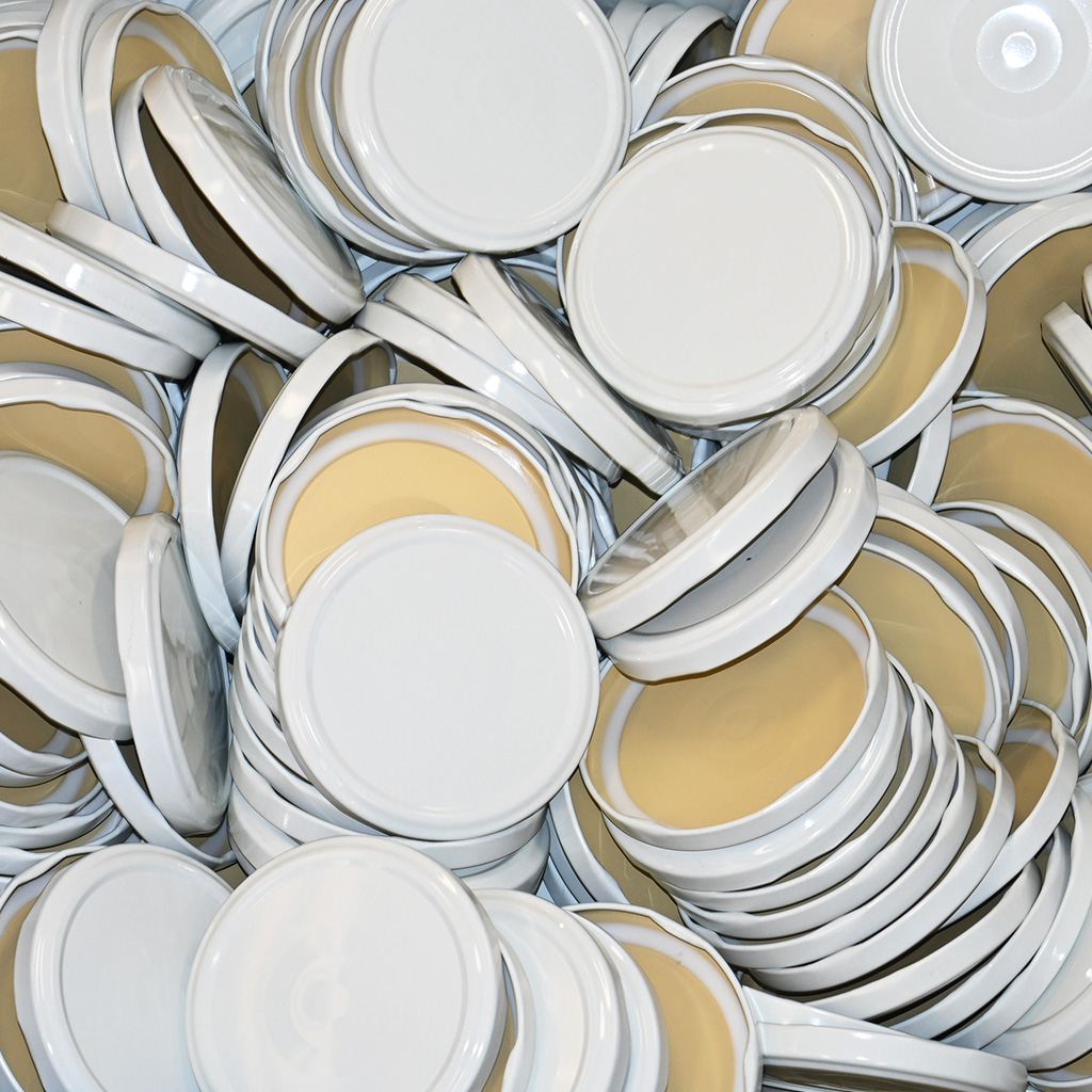 Twist-off lid for jar TO 82 - RBS - white - 700 pcs - full box