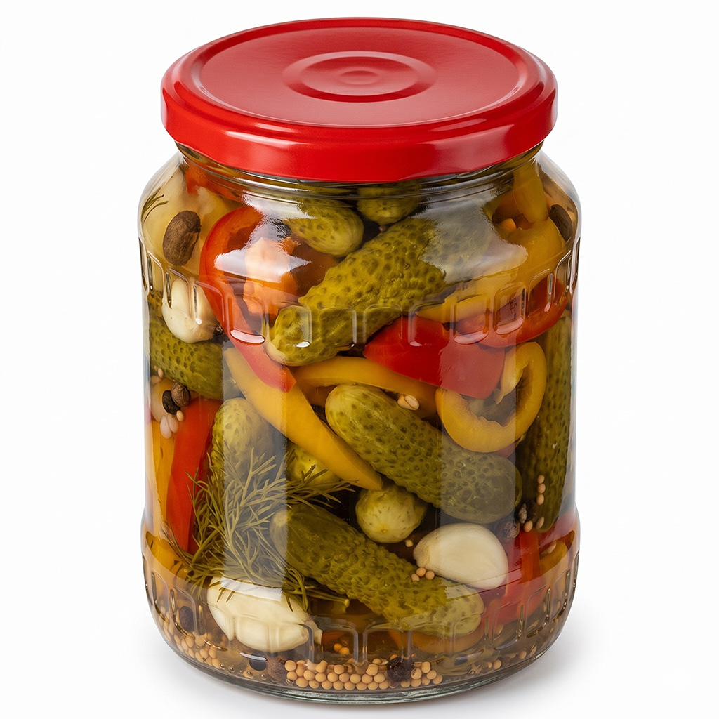 Twist-off lid for jar TO 82 - RBS - red
