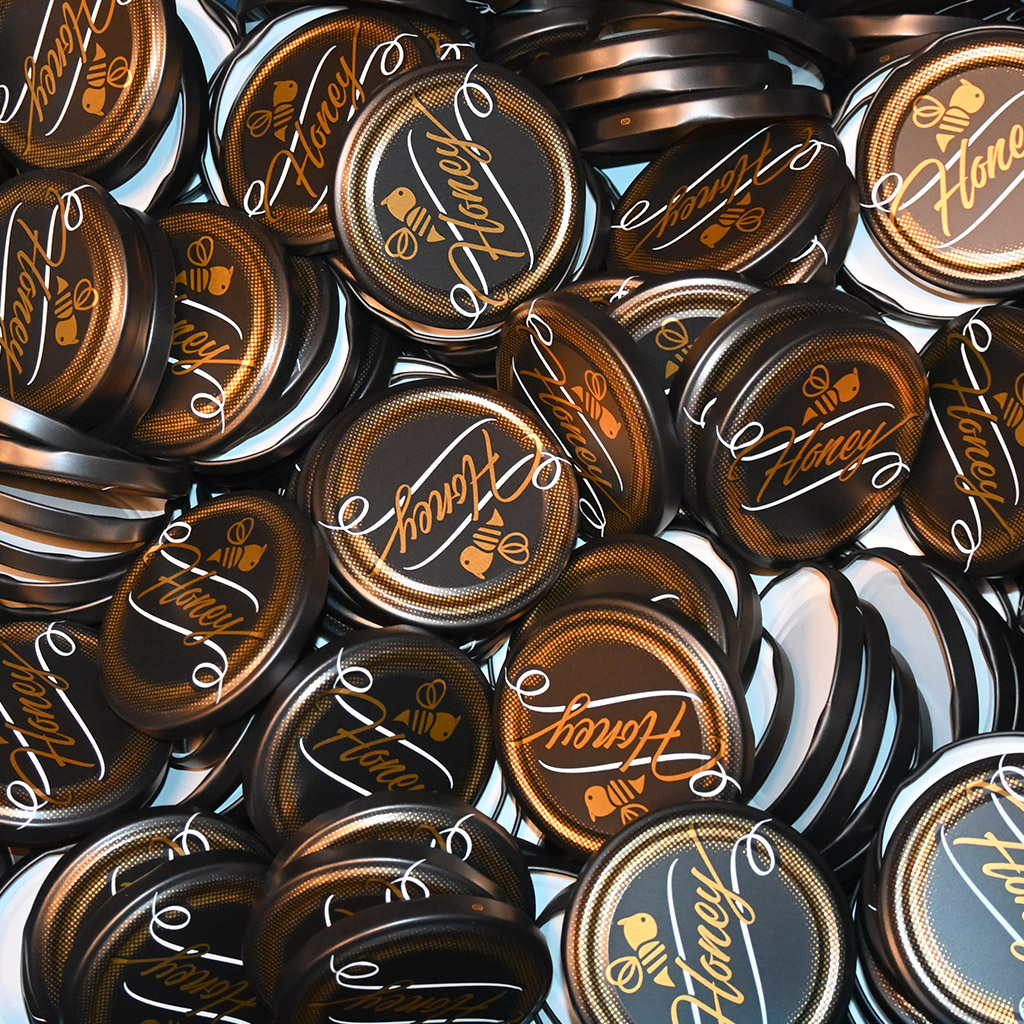 Lid TO 82 - Honey - black - matte - full box 700 pcs