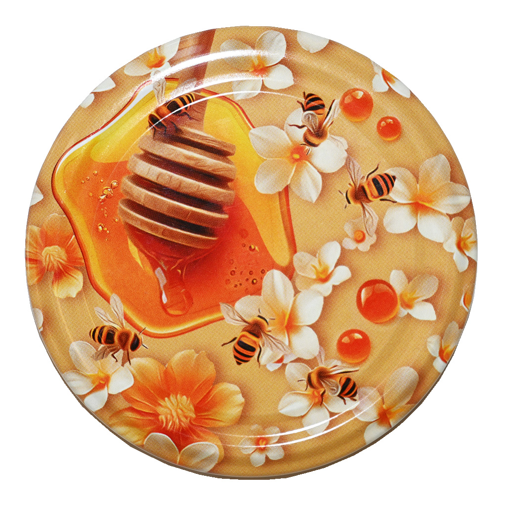 Lid for jar TO 82 - Flowers and lemon balm - 700 pcs - full box - HO16