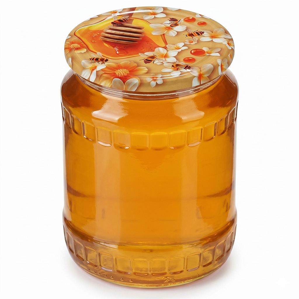Lid for jar TO 82 - Flowers and lemon balm - 700 pcs - full box - HO16