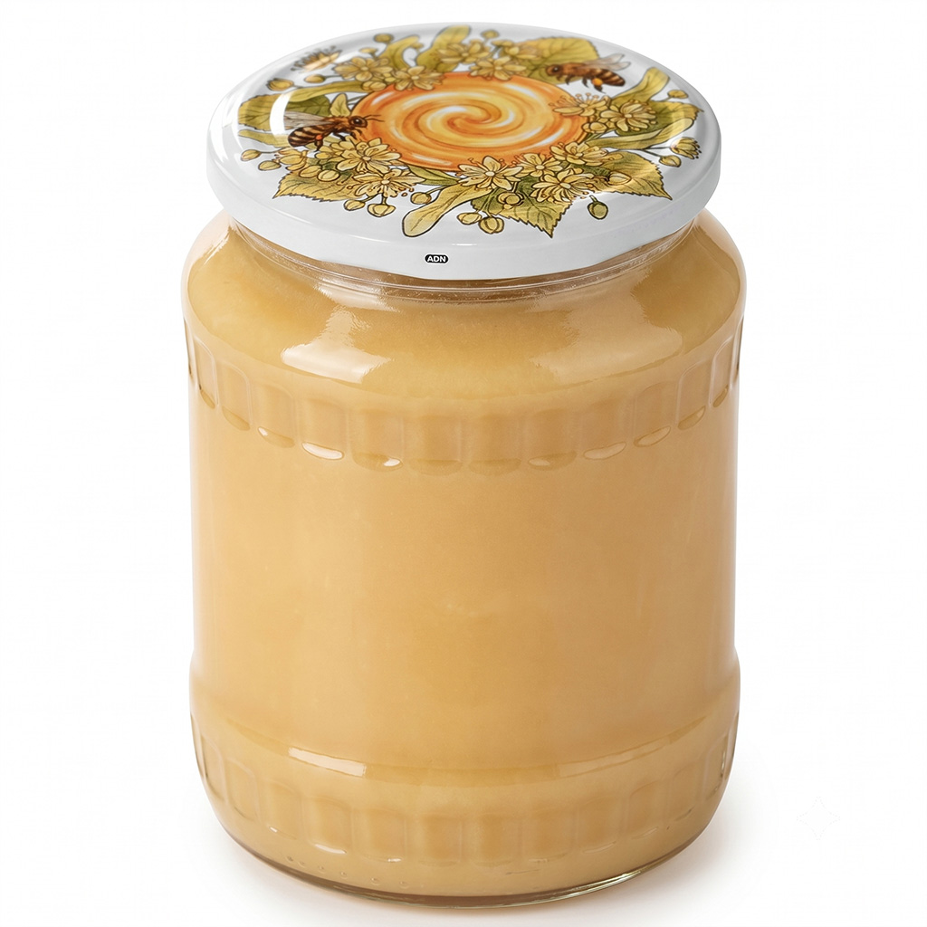 Twist-off lid TO 82 - Bees, linden and honey - HOJ1