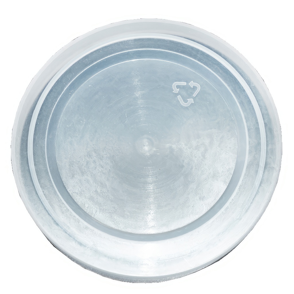 Plastic cap on 4 l glass - fully