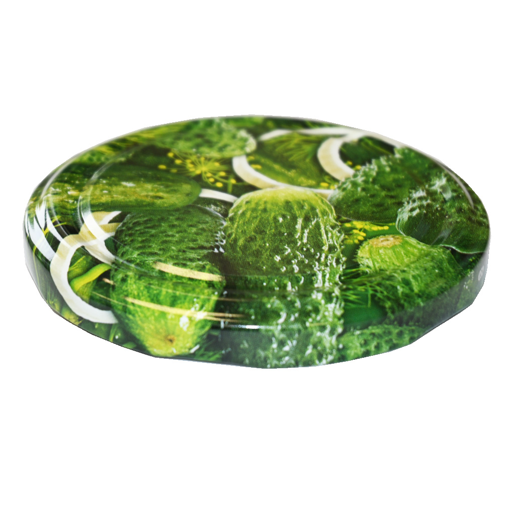 Twist-off canning lid for jar TO 82 - RTS - Cucumbers
